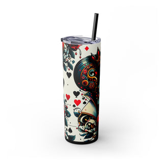 Queen of Hearts - Skinny Tumbler 3
