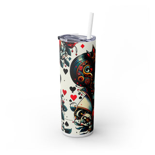 Queen of Hearts - Skinny Tumbler 3