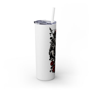Queen of Hearts - Skinny Tumbler