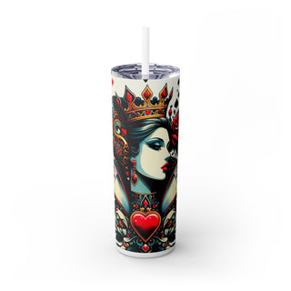 Queen of Hearts - Skinny Tumbler 3