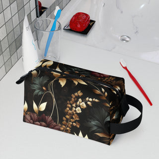 Regal Dark Floral - Makeup & Toiletry Bag