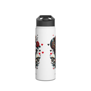 Queen of Hearts - Stainless Steel Water Bottle, Standard Lid
