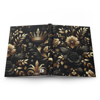 Regal Dark Floral - Hardcover Matte Journal