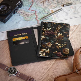 Regal Dark Floral - Passport Holder 2