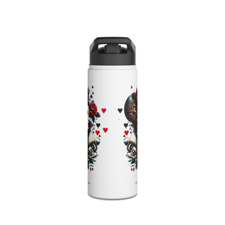 Queen of Hearts - Stainless Steel Water Bottle, Standard Lid