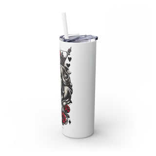 Queen of Hearts - Skinny Tumbler