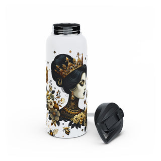 Queen Bee - Stainless Steel Water Bottle, Standard Lid