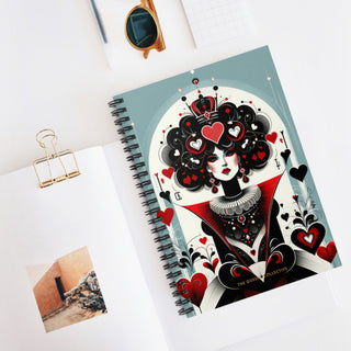 Queen of Hearts - Spiral Notebook