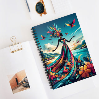 Caribbean Queen - Spiral Notebook