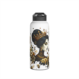 Queen Bee - Stainless Steel Water Bottle, Standard Lid