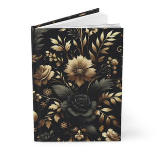 Regal Dark Floral - Hardcover Matte Journal