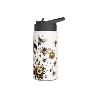 Queen Bee - Stainless Steel Water Bottle, Standard Lid