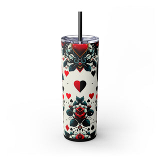 Queen of Hearts - Skinny Tumbler 3