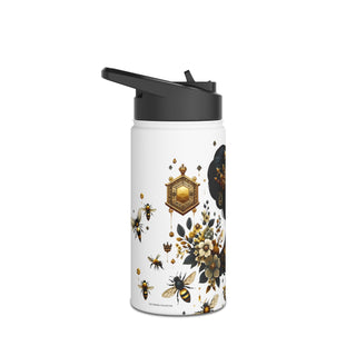 Queen Bee - Stainless Steel Water Bottle, Standard Lid