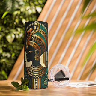 African Queen - Skinny Matte Tumbler