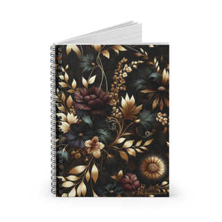 Regal Dark floral - Spiral Notebook