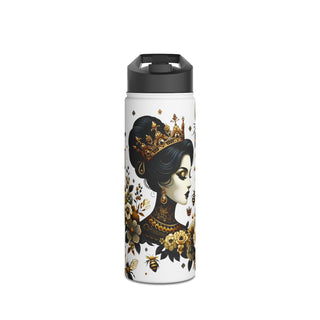 Queen Bee - Stainless Steel Water Bottle, Standard Lid