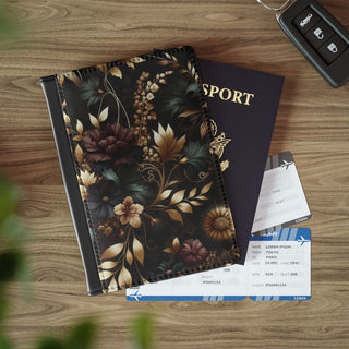 Regal Dark Floral - Passport Holder 2