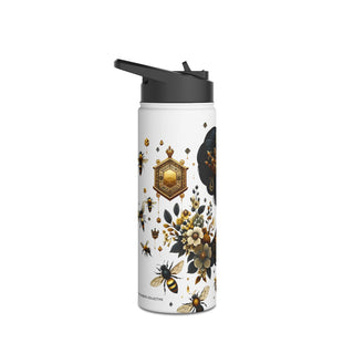 Queen Bee - Stainless Steel Water Bottle, Standard Lid