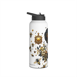 Queen Bee - Stainless Steel Water Bottle, Standard Lid