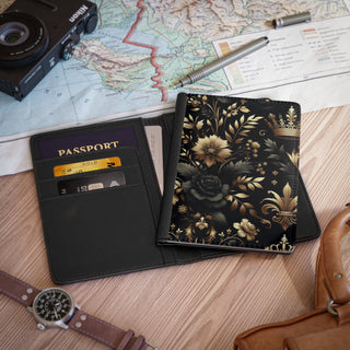 Regal Dark Floral - Passport Holder