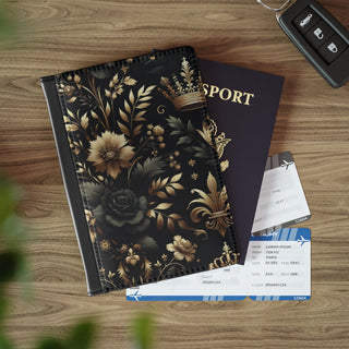 Regal Dark Floral - Passport Holder