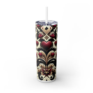 Queen of Hearts - Skinny Tumbler 2