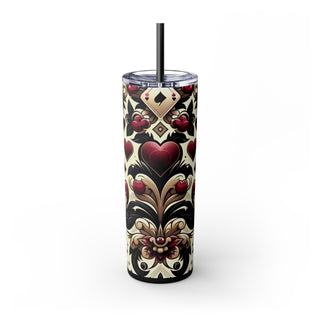 Queen of Hearts - Skinny Tumbler 2