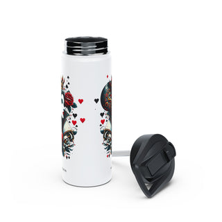 Queen of Hearts - Stainless Steel Water Bottle, Standard Lid