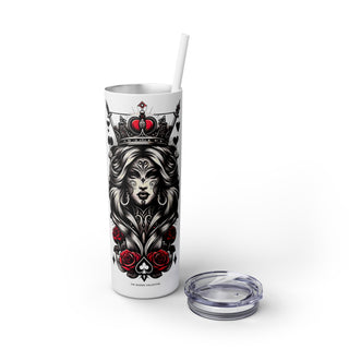 Queen of Hearts - Skinny Tumbler