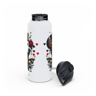 Queen of Hearts - Stainless Steel Water Bottle, Standard Lid